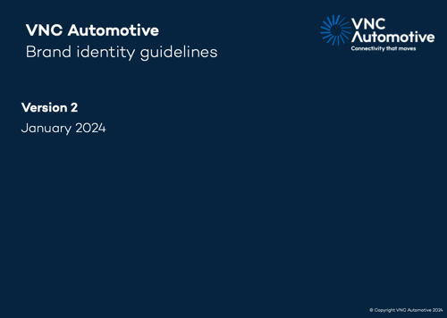 VNC Automotive - Brand identity guidelines - version 2 - January 2024